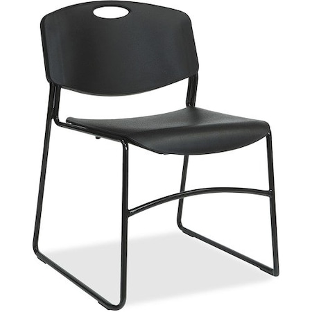 Lorell CHAIR, STACK, 250 LB, 4PK LLR62528